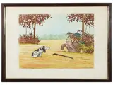 Arthur Boris Klein, Ironic hunting scenes, etchings