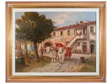 Renzo Martini, Rustico, oil on faesite
