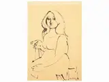 Domenico Cantatore, Female figure 1951