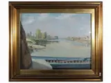 Desiderio Tanfani, Marina 1939, oil on panel