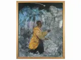 Antonio Possenti, Re magio nero, mixed media on cardboard