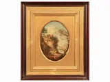 Giovan Battista Tempesti, Landscape, oil on oval tablet