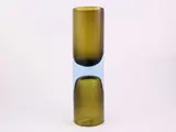 Gino Cenedese, "Clessidra" vase in submerged glass, Antonio da Ros for Cenedese, Murano around 1960, two-tone grey-blue and green