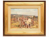Masaniello Luschi, Campagna Toscana 1978, oil on canvas