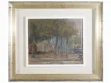 Ugo Pignotti, Landscape, oil on panel