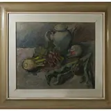 Silvio Pucci, Still life with vegetables, oil on canvas