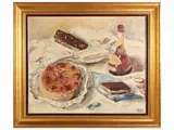 Silvio Pucci, Christmas sweets, oil on canvas