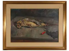 Still life with game by Umberto Mariotti, oil on canvas, offered Nov 2022