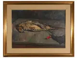 Umberto Mariotti, Still life with game, oil on canvas