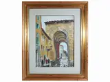 Porta a San Frediano 1977 by Rodolfo Marma, oil on canvas, offered Nov 2022