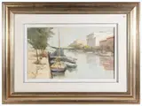 Nicola Sponza, Port, oil on canvas