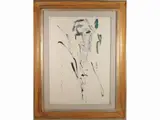 Ernesto Treccani, Portrait 1976, mixed media on canvas