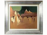 Attilio Castiglioni, Trulli, oil on canvas