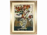 Flowerpot by Silvio Loffredo, oil on canvas cardboard, offered Nov 2022