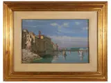 Angelo Mambriani, Florentine view, 1945, oil on canvas