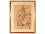 Giuliano Ruffini, Studies of figures, two drawings
