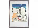 Luigi Guerricchio, Compositions with characters, hand watercolored screenprints