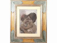 Maternity by Ermanno Toschi, Sign at the bottom to the left. On the reverse: signature., offered Nov 2022