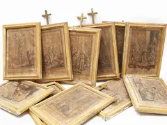 Way of the cross by Martin Engelbrecht, series of eleven prints, offered Nov 2022