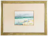 Romano Conversano, Marina 1989, watercolor on paper
