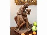 Jean-Baptiste Pigalle, Love That Embraces Friendship 1756, terracotta sculpture
