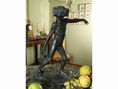 Antonio Ugo, Young Bacchus, bronze sculpture