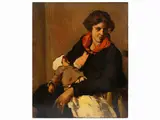 Maternity 1925 by Ludovico Tommasi, oil on cardboard, offered Jul 2022