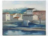 Achille Lega, Tuscan landscape 1932