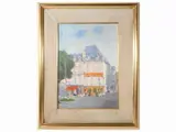Brive France by Gino Paolo Gori, oil on canvas cardboard, offered Jul 2022