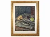 Francesco Inverni, Still life, oil on canvas cardboard