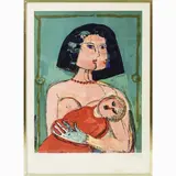 Bruno Cassinari, Maternity, lithograph