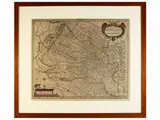 Jan Janssonius, Territorium bononiense the Bolognese, watercoloured engraving