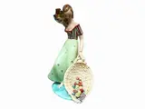 Eugenio Pattarino, Female figure, in glazed ceramic