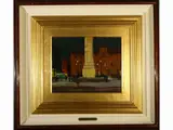Piazza Colonna in Rome by Renato Natali, oil on panel, offered Jun 2022