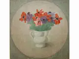Antonio Bueno, Anemones, oil on hardboard