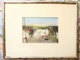 Sergio Tagliabue, Landscape, tempera on paper