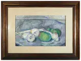 Fillide Levasti, Still life with vegetables 1929, oil on canvas