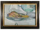 Fillide Levasti, Still Life with Chicken, oil on canvas