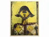 Federico Righi, Harlequin 1965, oil on canvas