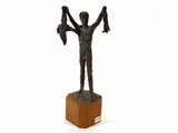 Quinto Martini, Cacciatore, bronze sculpture
