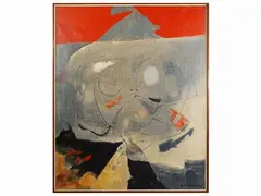 Gino Morandis, Composition, oil on canvas