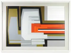 Vento solare n 3 1968 by Gualtiero Nativi, acrylic on canvas, offered May 2022