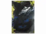 Alberto Moretti, Composition 1982, oil on canvas