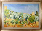 Mura di S. Niccolo 1973 by Rodolfo Marma, oil on canvas, offered May 2022