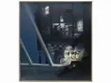 Piero Tredici, Contro il vetro della finestra 1966, oil on canvas