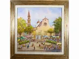 Giovanni Ospitali, View of Piazza di Santo Spirito