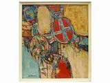 Giorgio Albertini, Composition, oil on panel