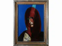Portrait by Alfio Rapisardi, oil on canvas, offered May 2022