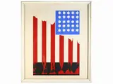 Daniel Bec, Composition 1967, tempera on paper laid on cardboard