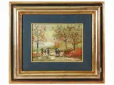 Norberto Martini, Autumn landscape with characters
